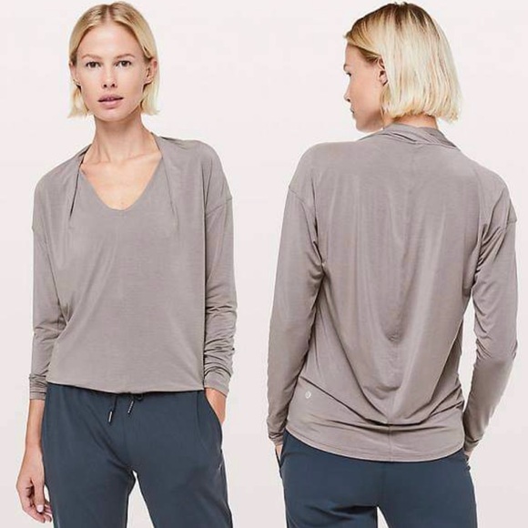 lululemon athletica Tops - Lululemon Deep Stretch Long Sleeve top Lunar Rock